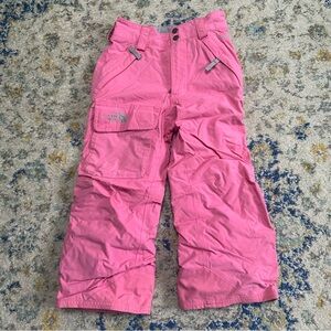 The North Face Kids Bubble Gum Snow Pants Girls Size XS Ski Winter Waterproof